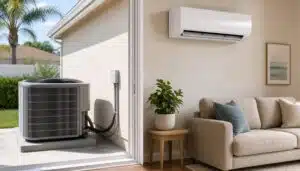 Central AC and ductless mini-split options for a Palm Bay home