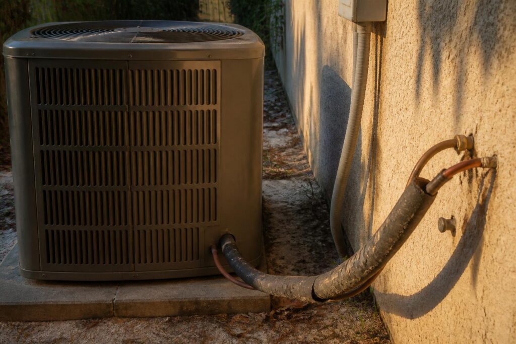 How the Florida Sun Destroys AC Line Set Insulation (and What It Costs You)