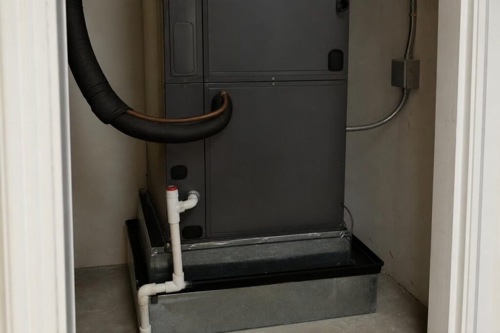 AC Drain Pan Rust: Surface Staining or a Leak Risk?
