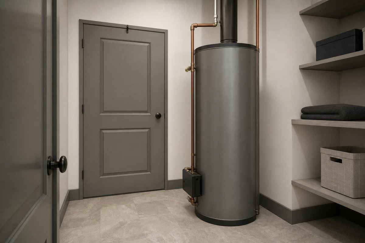 Clear access around a water heater
